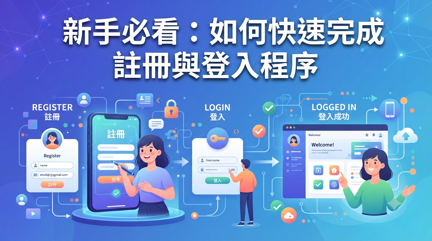 新手必看：如何快速完成註冊與登入程序

