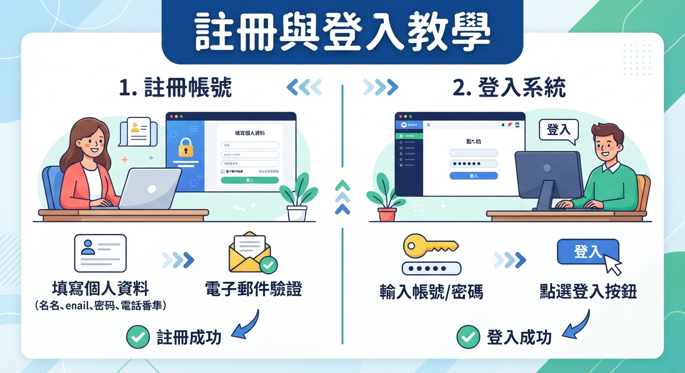註冊與登入教學
