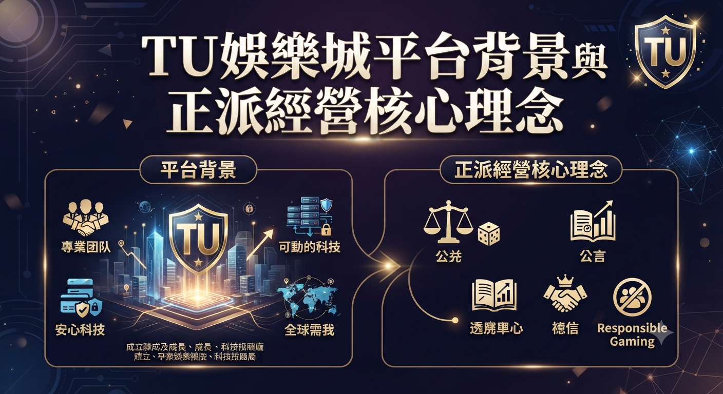 TU娛樂城平台背景與正派經營核心理念
