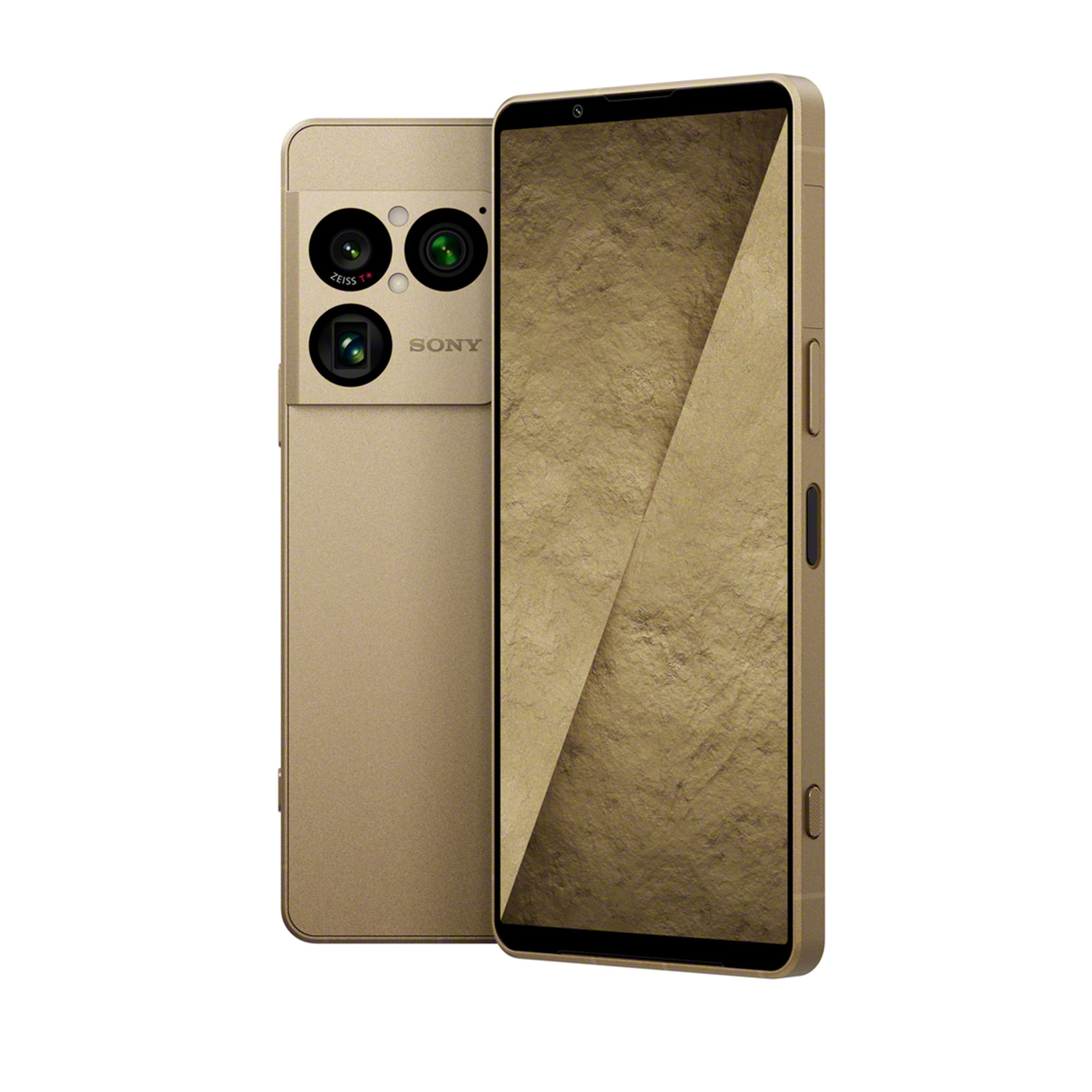 原礦金 Xperia 1 VIII 的前視圖和後視圖