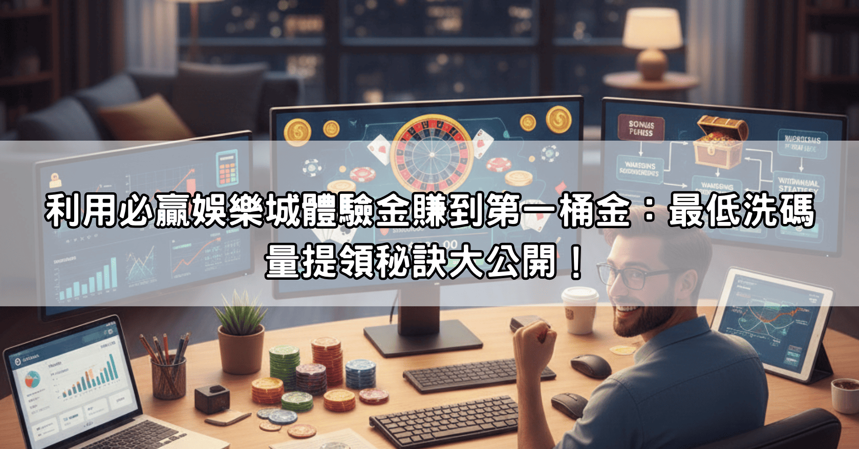 利用必贏娛樂城體驗金賺到第一桶金：最低洗碼量提領秘訣大公開！