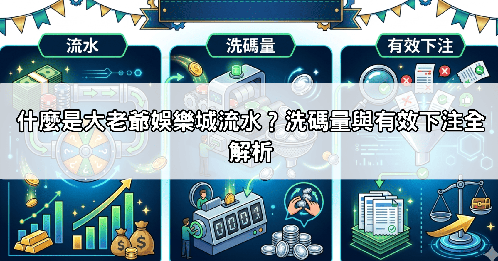 什麼是大老爺娛樂城流水？洗碼量與有效下注全解析