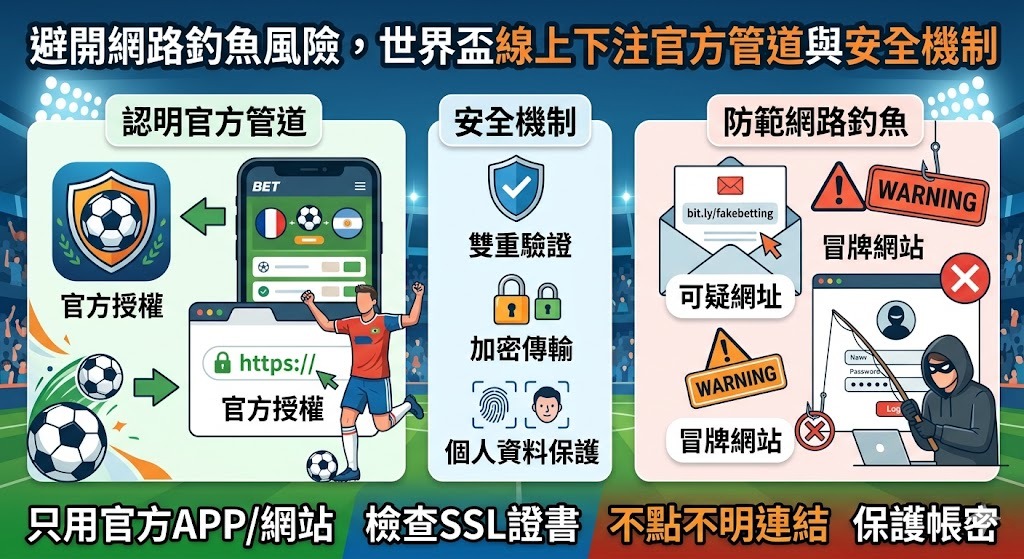 世界盃線上下注官方管道與安全機制