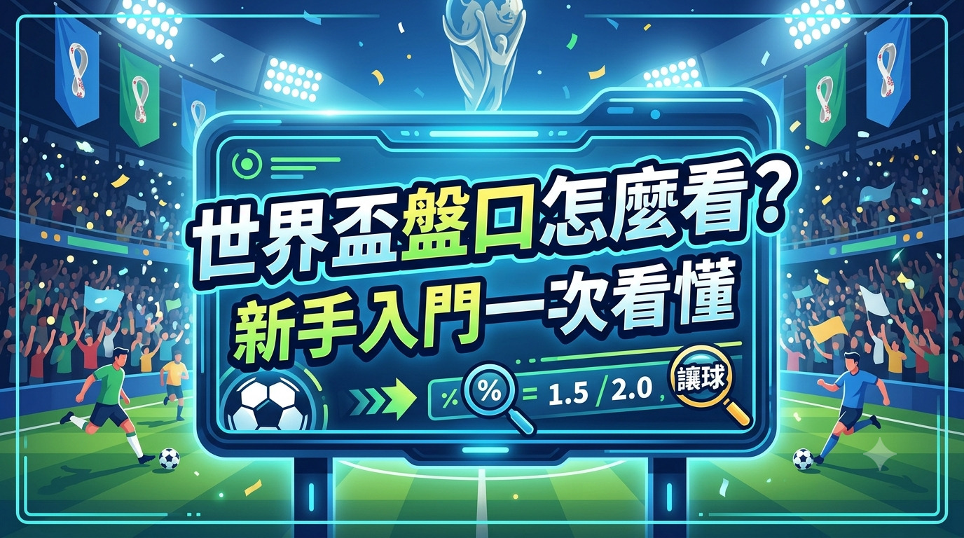 世界盃盤口怎麼看？新手入門一次看懂