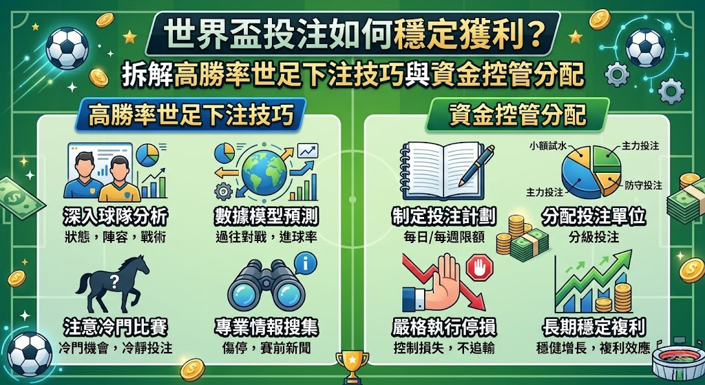 世界盃投注如何穩定獲利?