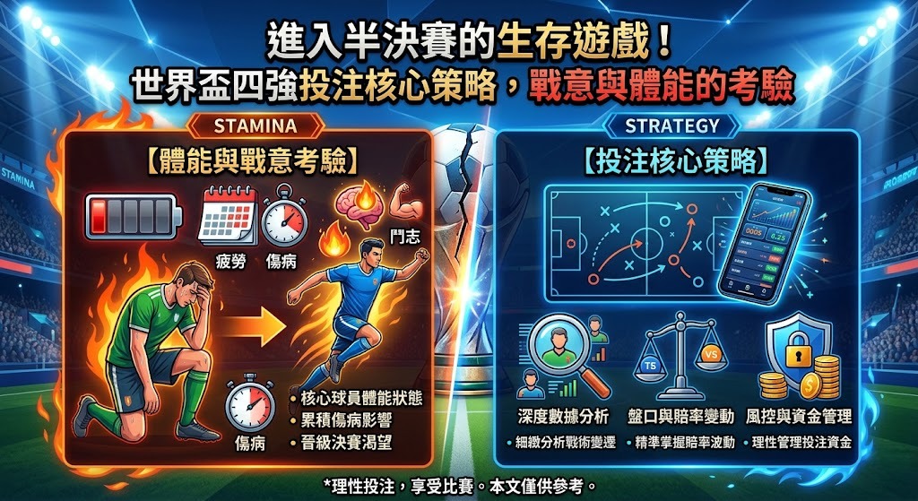 export-2026-06-18T014920.612 進入半決賽的生存遊戲!世界盃四強投注核心策略,戰意與體能的考驗