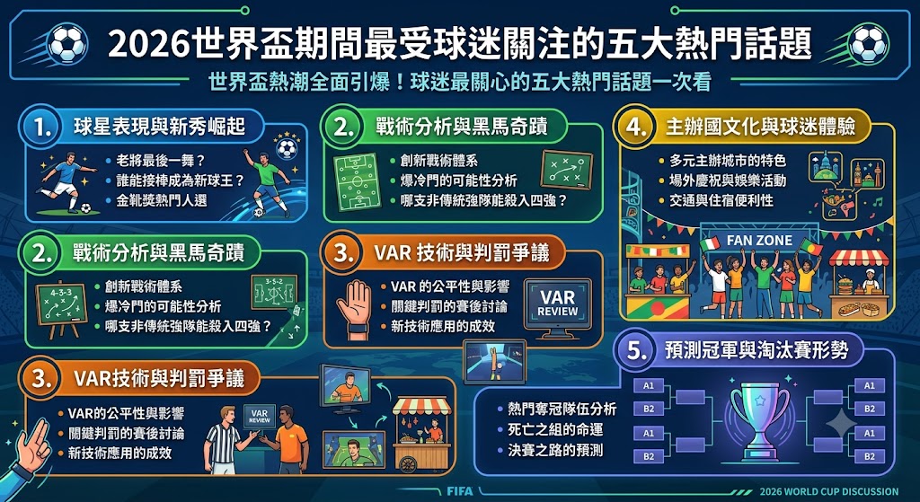 球迷最關心的五大熱門話題一次看