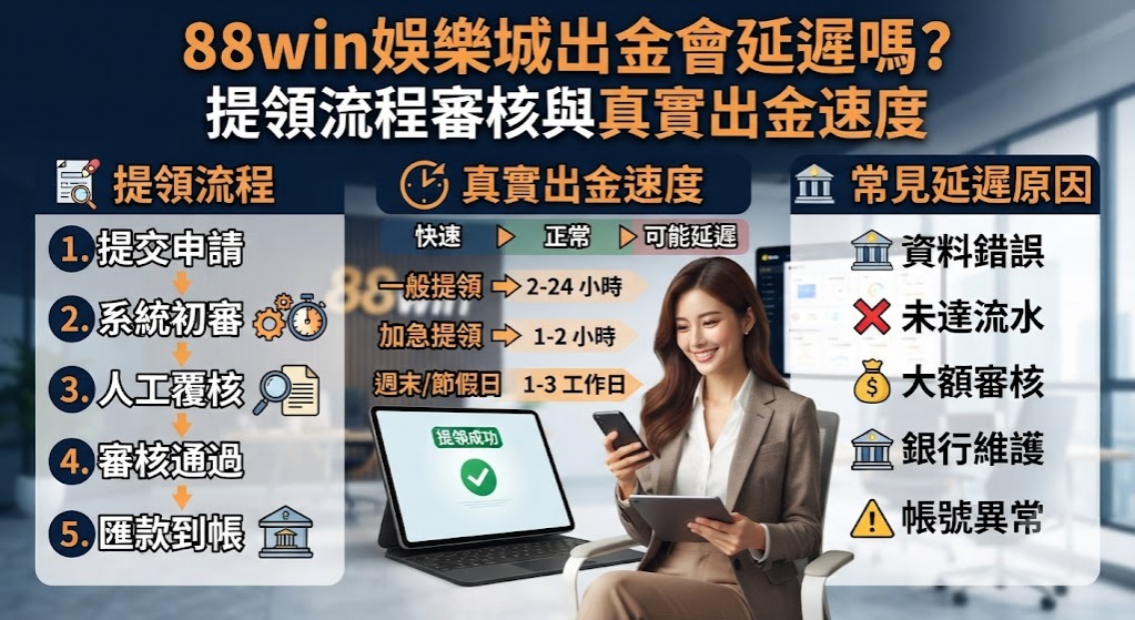 提領流程審核與真實出金速度